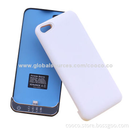 Battery Cover for iPhone 4/4s/5/5s, Fully Enclosed Protective Case, Smart Power Indication
